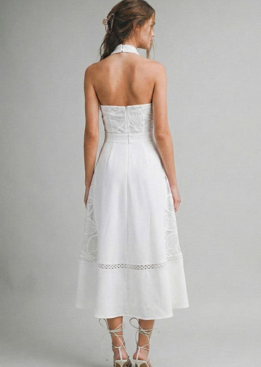 VESTIDO MIDI ENCAJE