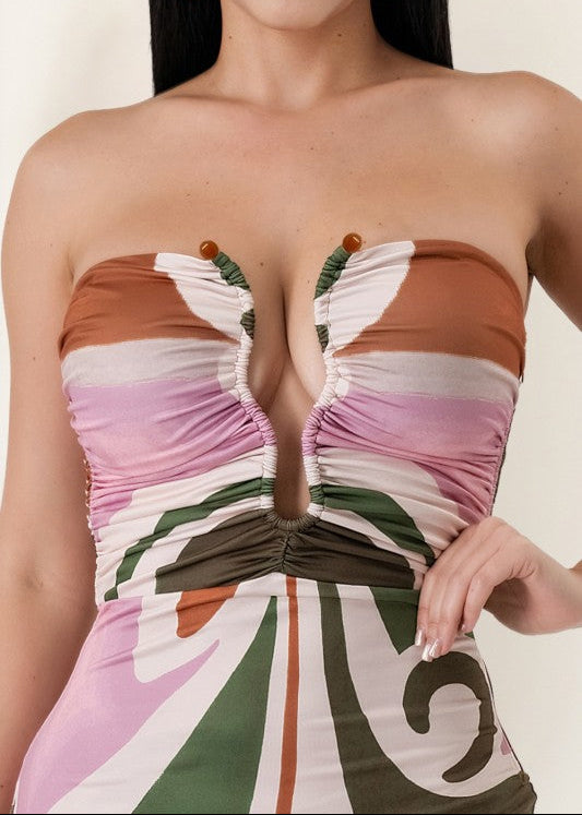 MAXI VESTIDO ABSTRACT