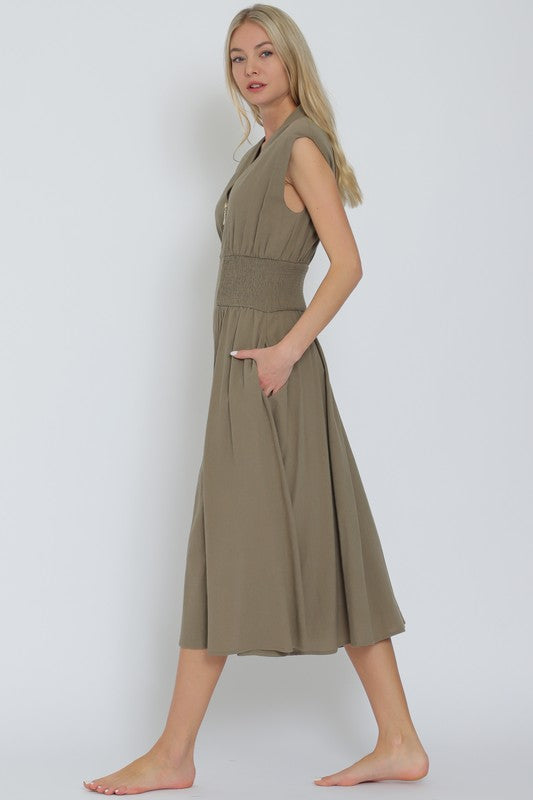 Vestido Green Zipper