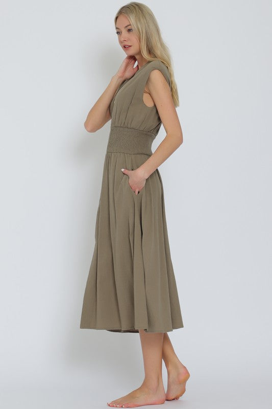 Vestido Green Zipper