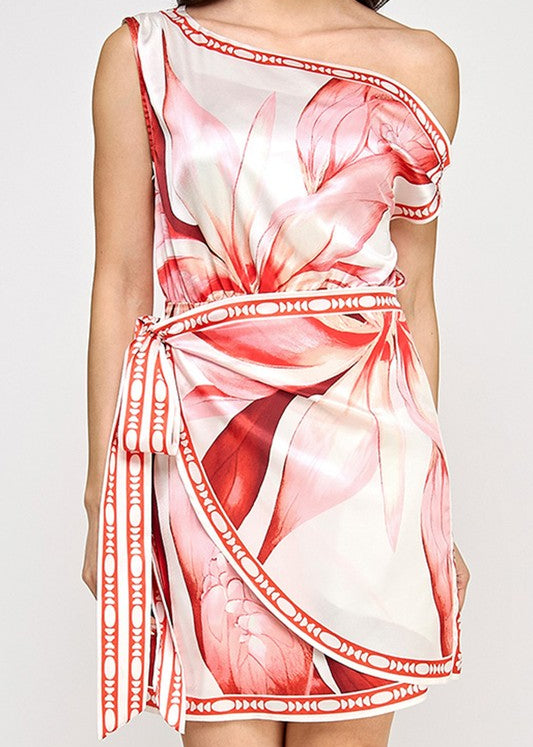 VESTIDO MINI WRAP ROJO