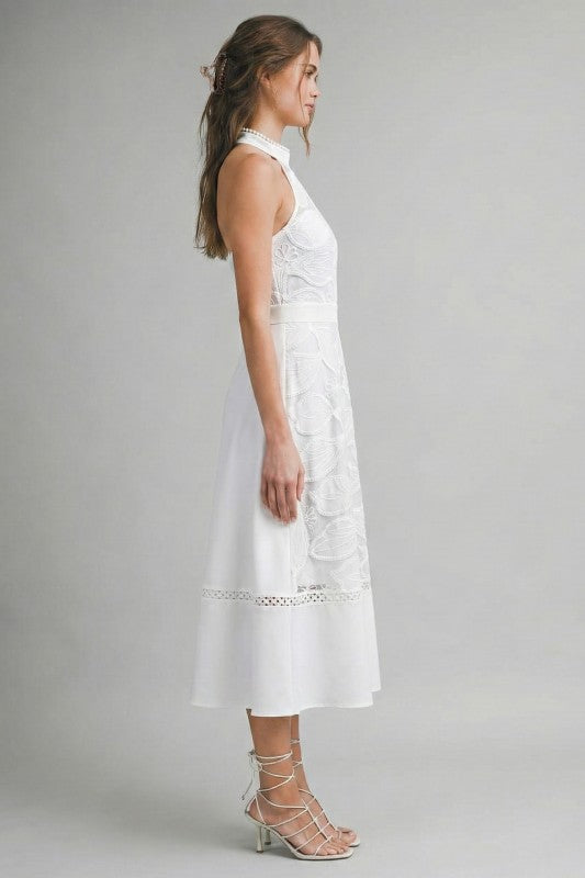 VESTIDO MIDI ENCAJE