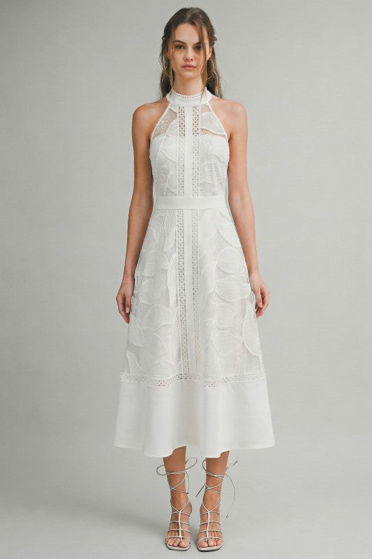 VESTIDO MIDI ENCAJE