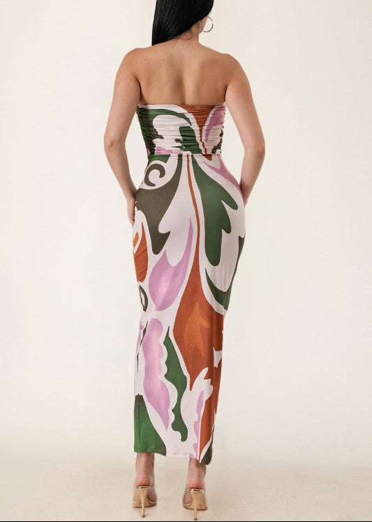 MAXI VESTIDO ABSTRACT