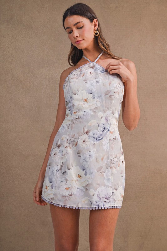 VESTIDO MINI LAVANDA