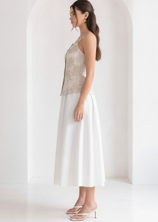 VESTIDO MIDI BUTTON