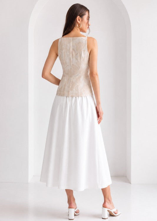 VESTIDO MIDI BUTTON