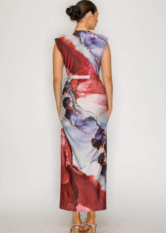VESTIDO MIDI MARBLE