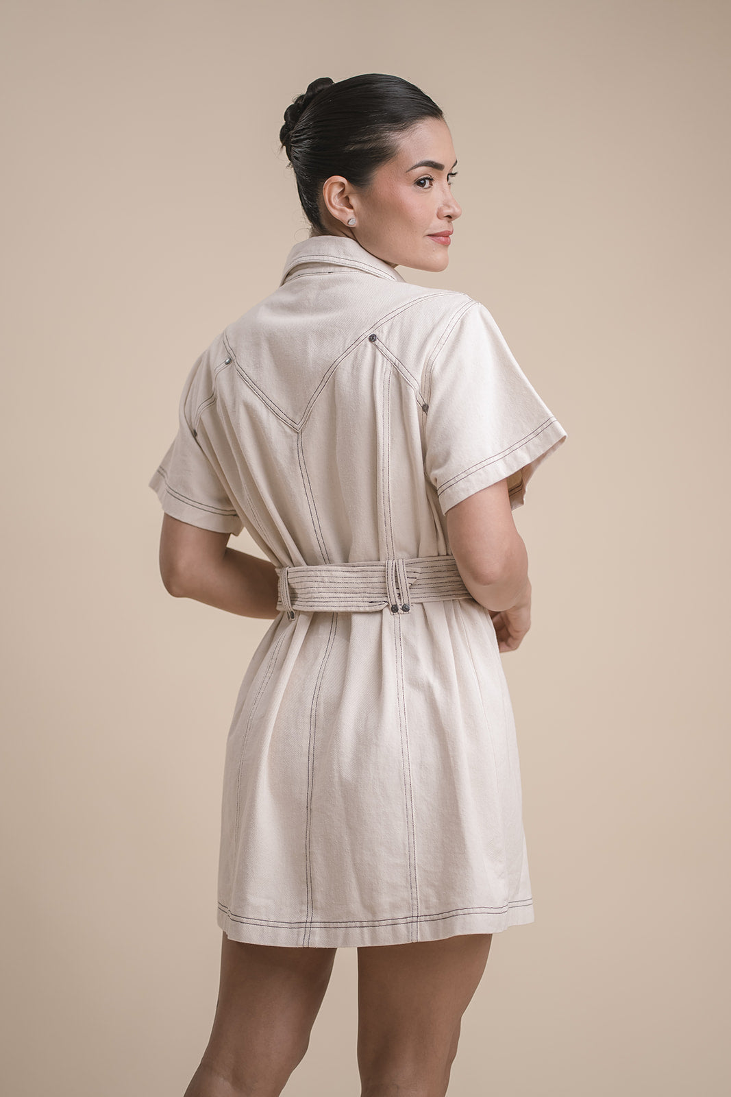 Romper Denim Ecru