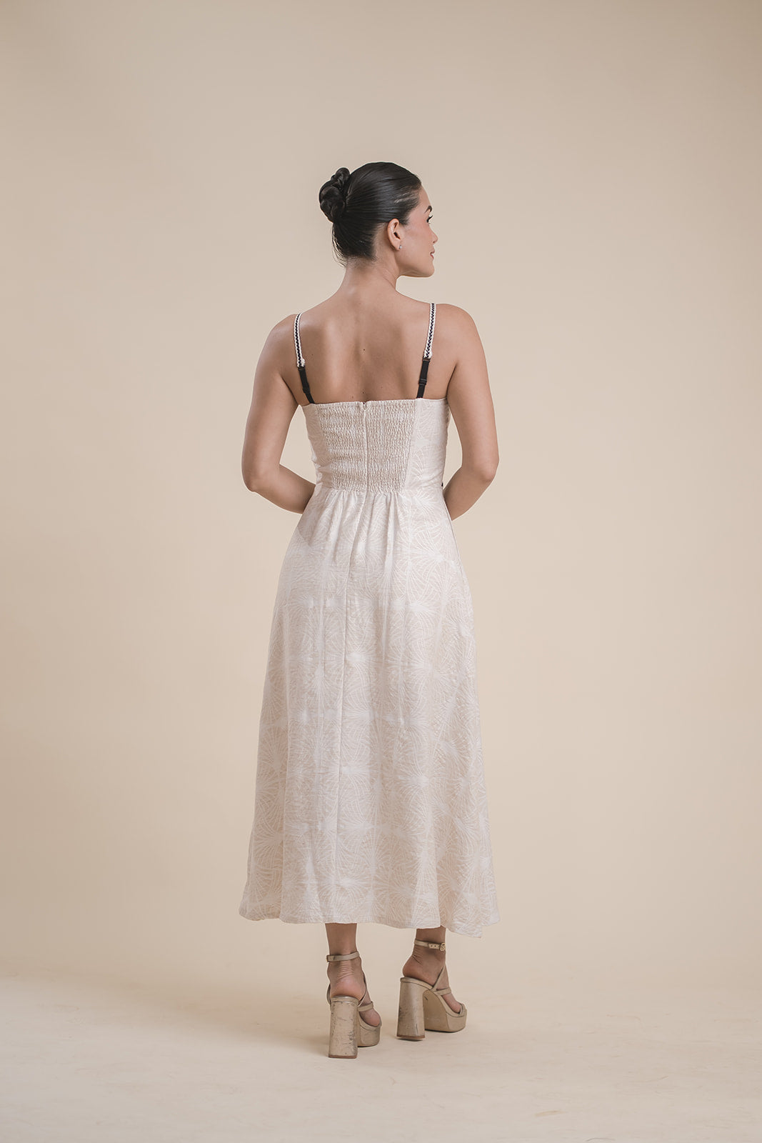 Vestido Lino con tejido