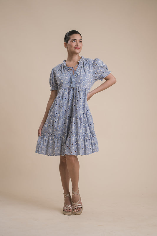 Vestido Midi Broderie