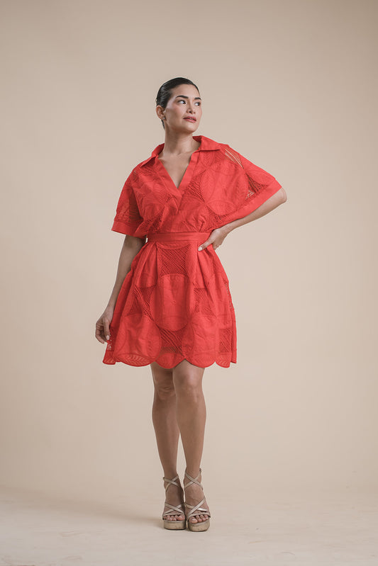 Vestido Camisero Rojo