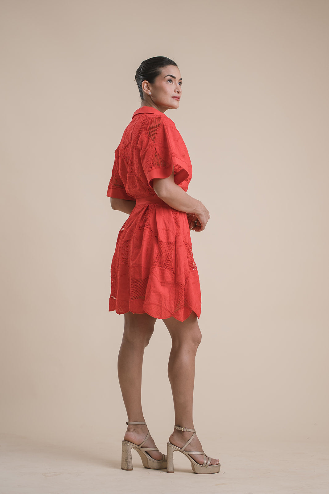 Vestido Camisero Rojo