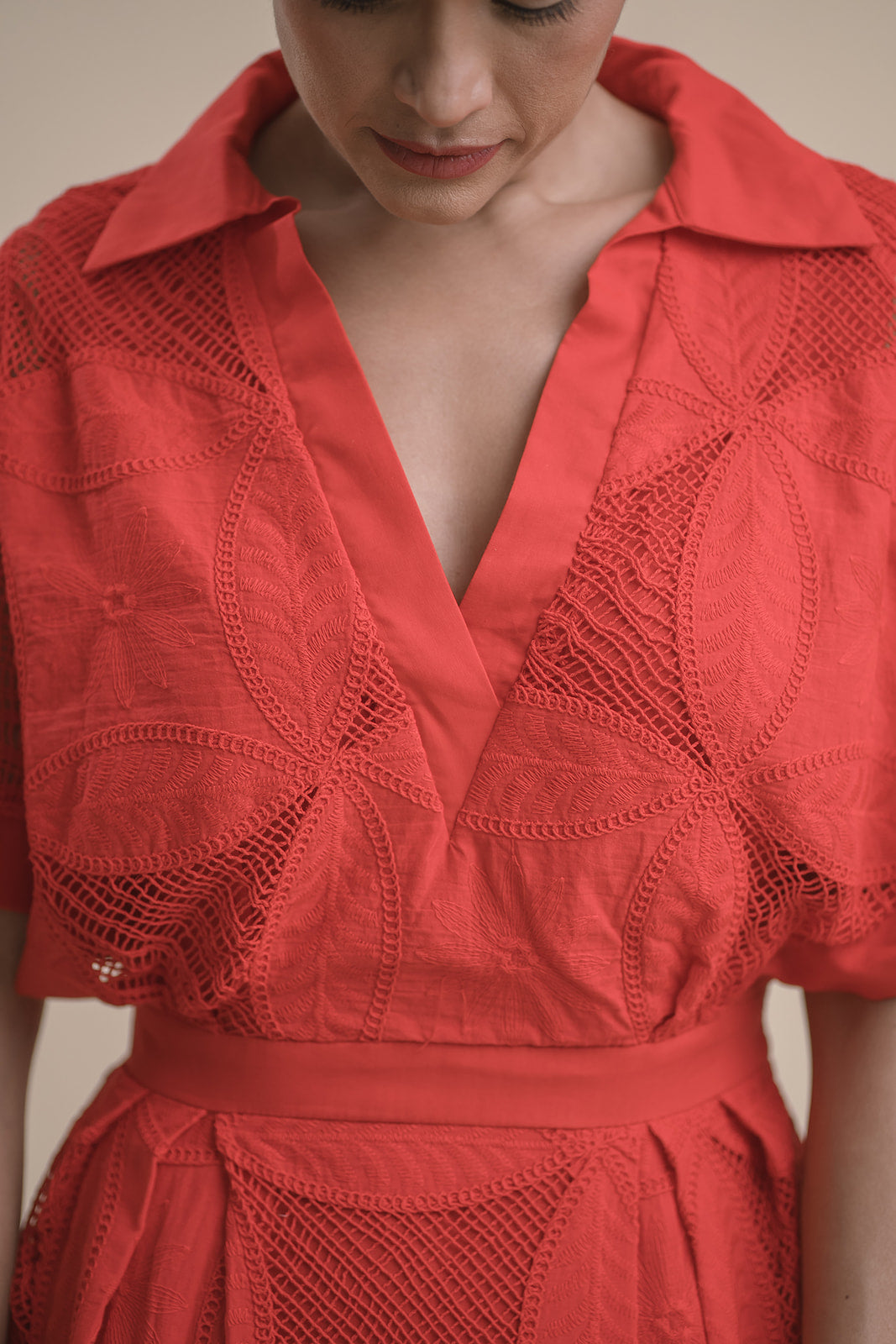 Vestido Camisero Rojo