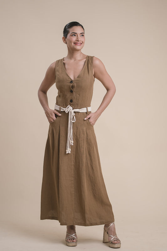 Vestido Camisero Largo