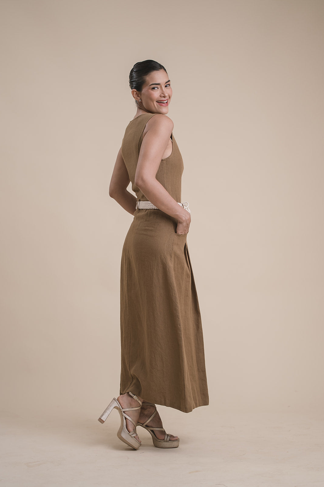 Vestido Camisero Largo