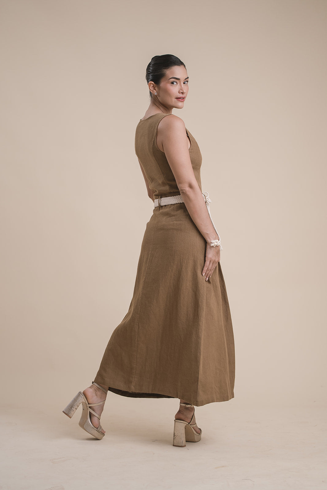 Vestido Camisero Largo