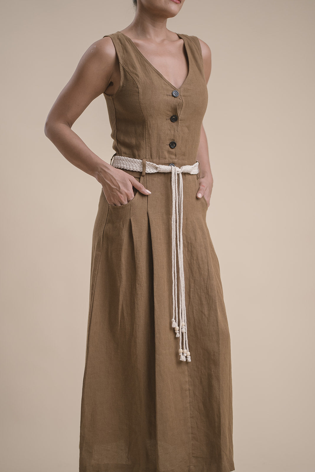 Vestido Camisero Largo