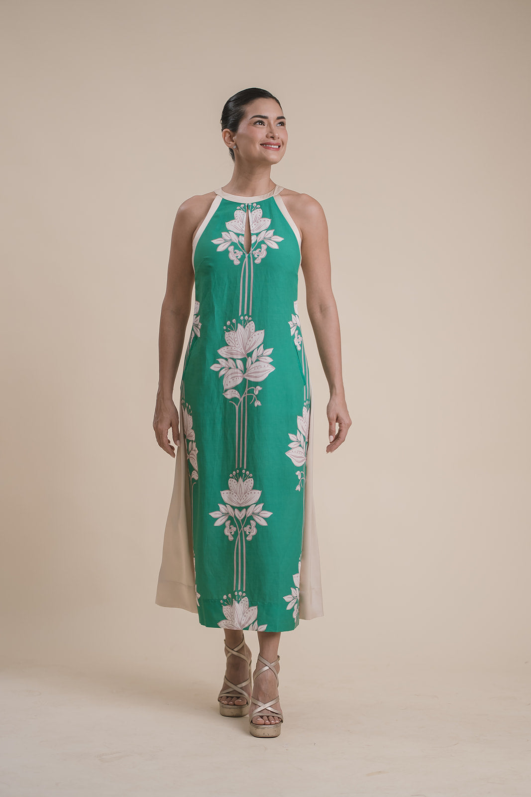 Vestido Halter c/lazo