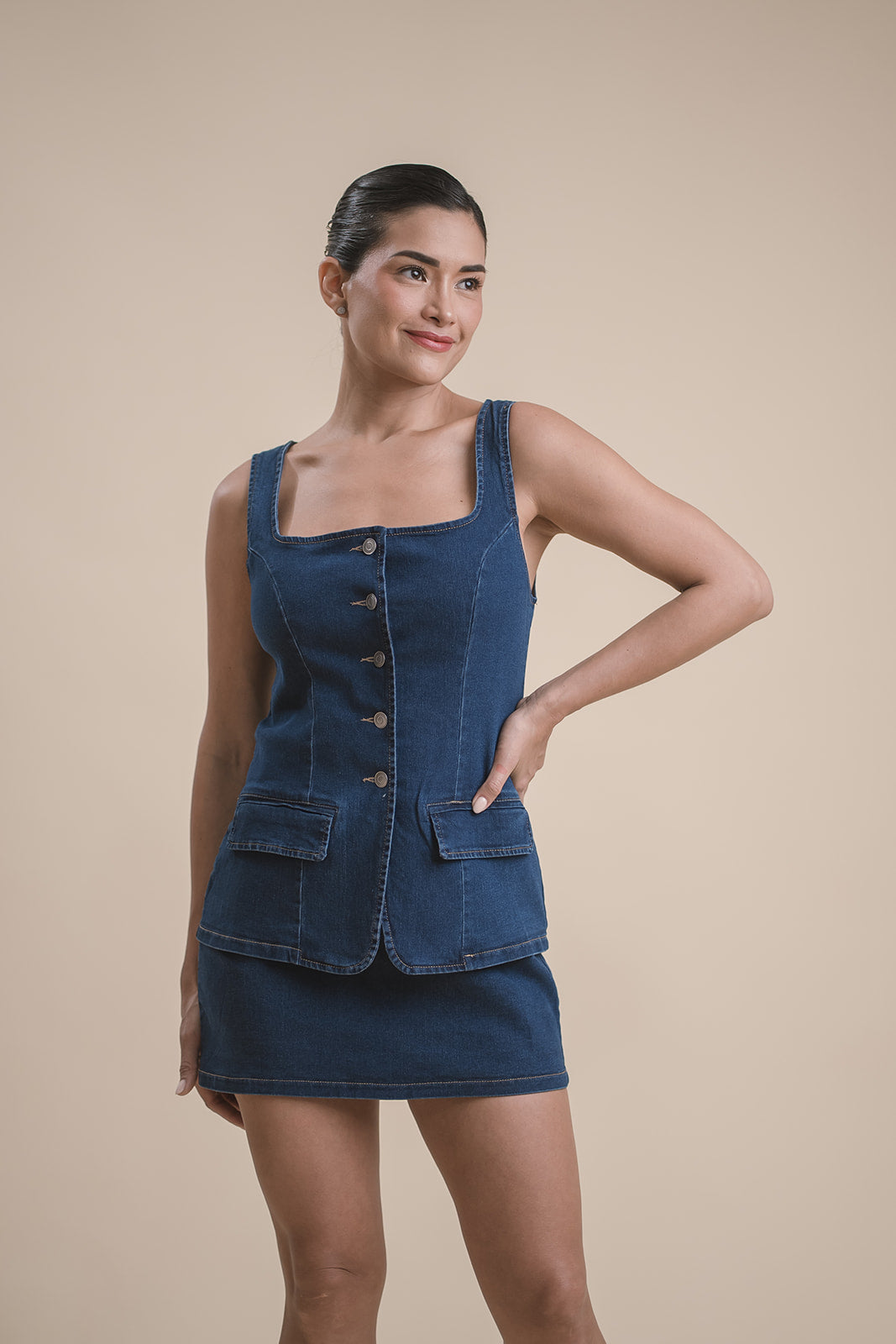 Vestido Denim Set